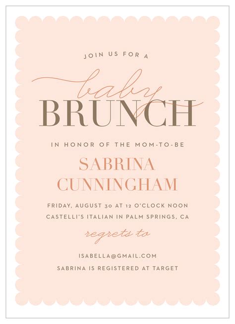 baby shower brunch invitation|More.